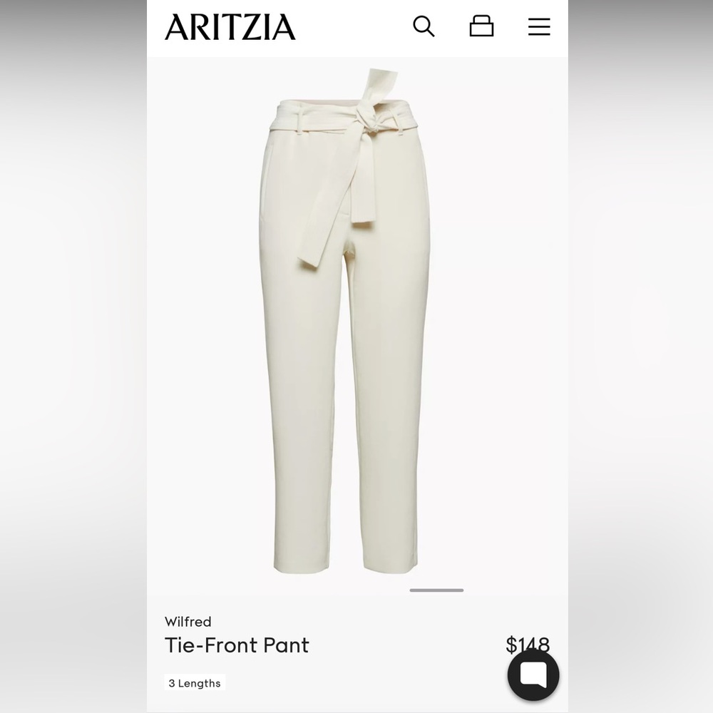 Aritzia Tie-front pant